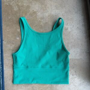 Lululemon Size 6 Green/Blue Ribbed Tank Top